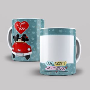 Caneca Personalizada Mickey e Minnie Viajem Dia dos Namorados 1 foto