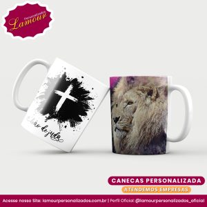 Caneca Personalizada Leão da Tribo de Judá 01