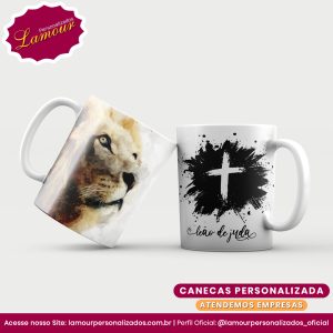 Caneca Personalizada Leão da Tribo de Judá 04